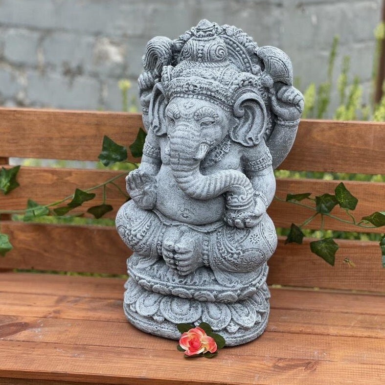

Stone and Style каменная фигура Ганеша 12,1 кг морозостойкий цельнолитой камень