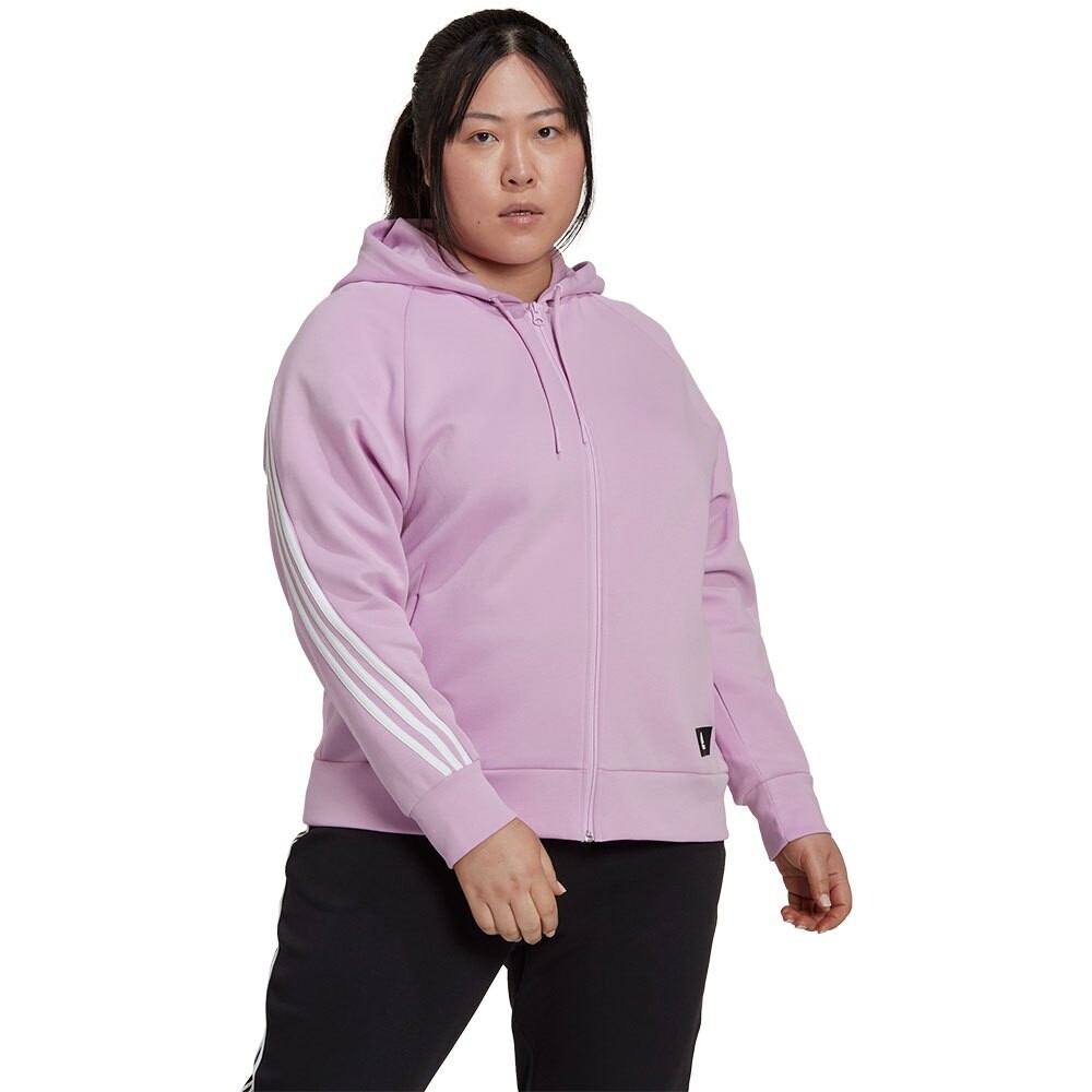 

Толстовка adidas Future Icons 3 Stripes Big Full Zip, розовый