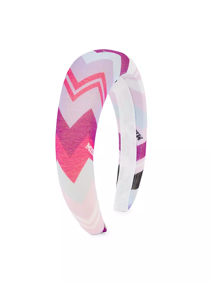 

Повязка на голову с шевроном для девочки Missoni, цвет lilac mix