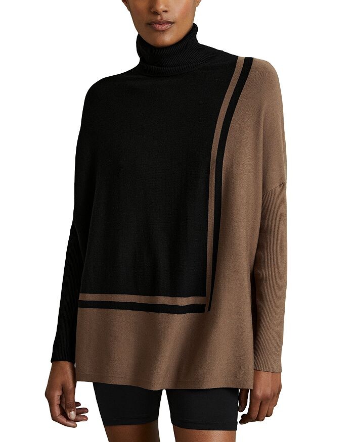 

Джемпер с воротником-стойкой REISS Sophia Color Block, мультиколор