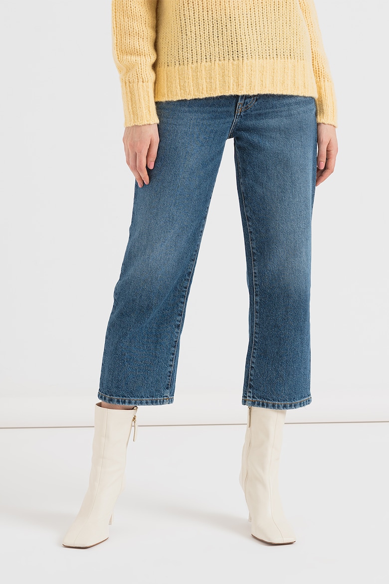 Прямые джинсы выше щиколотки Hugo, синий прямые джинсы 501 выше щиколотки levi s черный