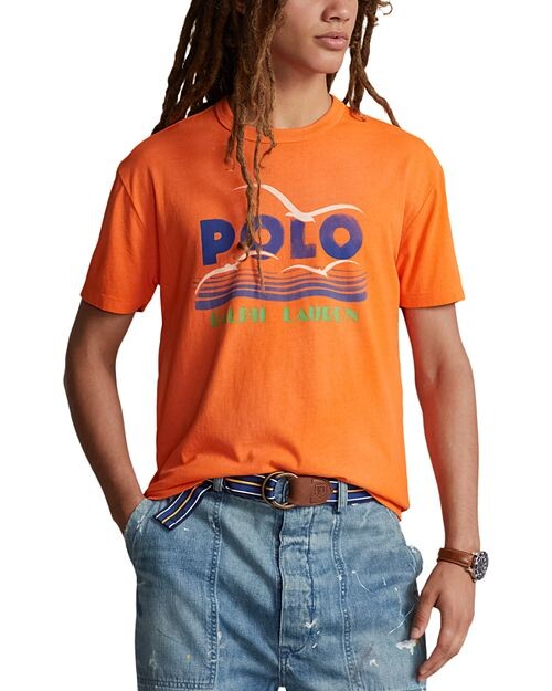 

Классическая футболка из джерси с логотипом Polo Ralph Lauren, цвет Orange