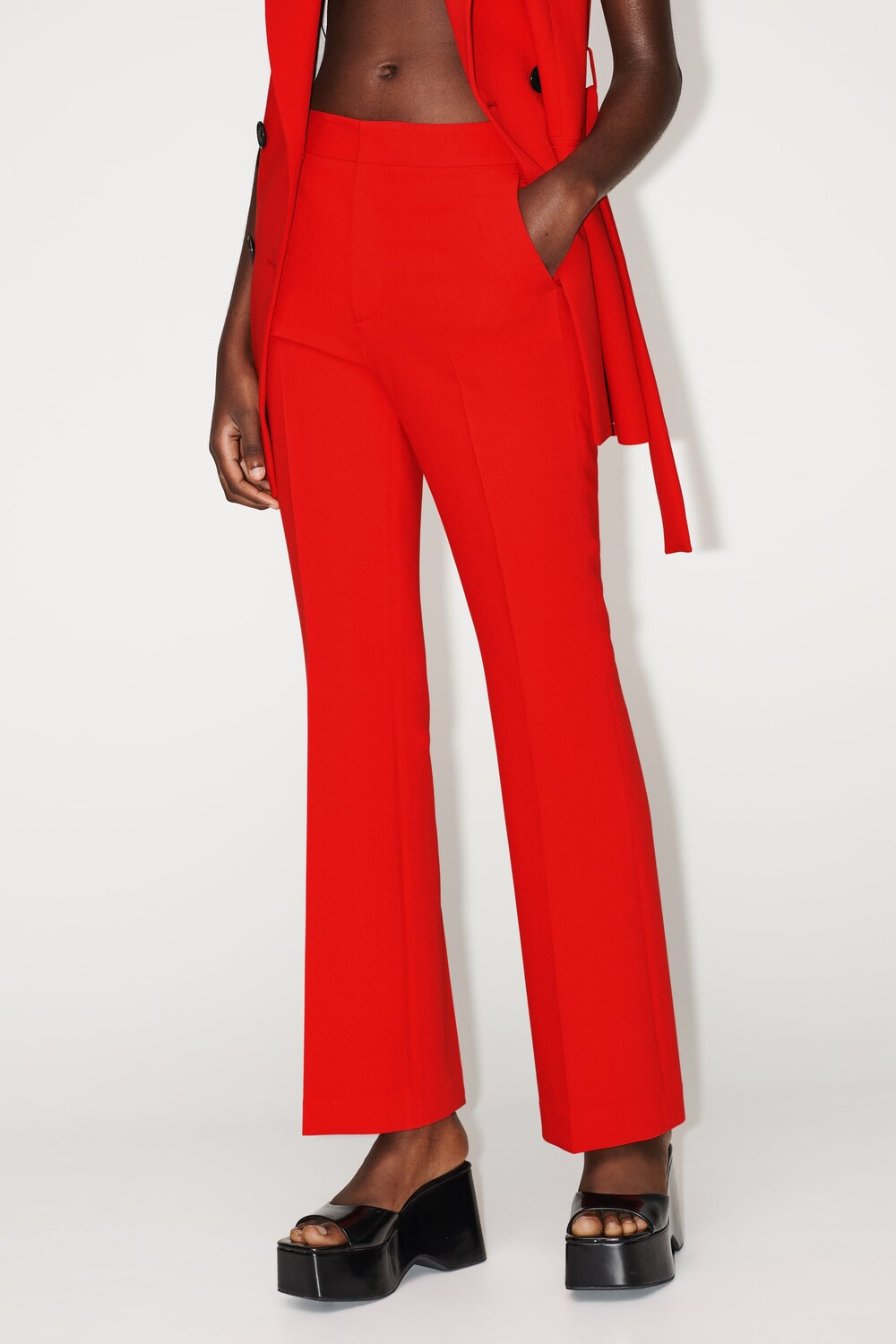 

Брюки bootcut Zara, красный