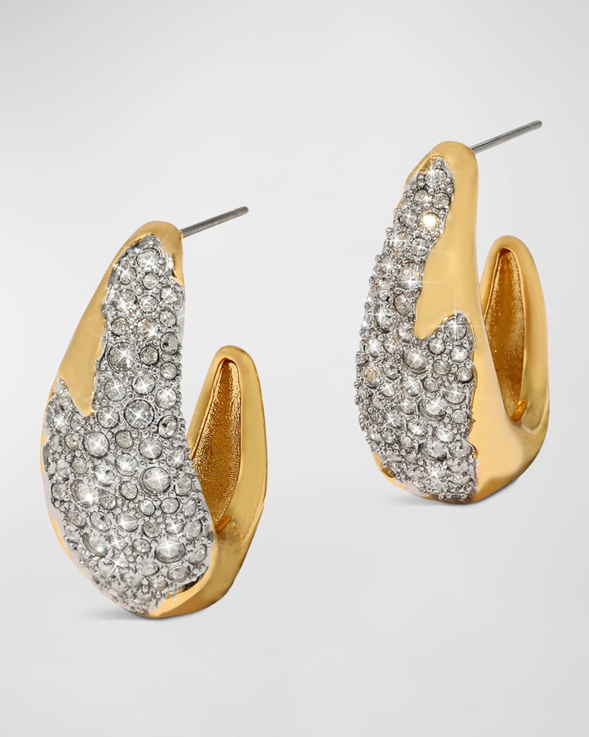 

Серьги-кольца Solanales с кристаллами Alexis Bittar, цвет Crystals