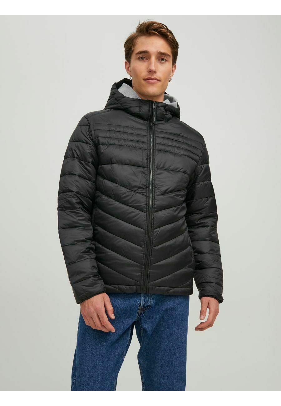 

Куртка зимняя WATTIERTE LEICHTE KAPUZEN Jack & Jones, черный