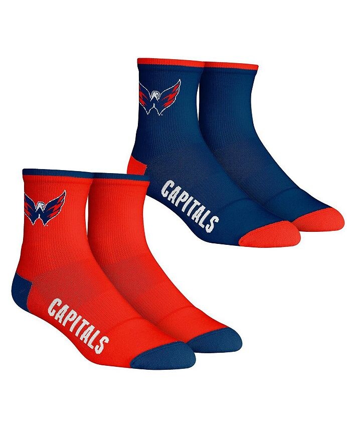 

Мужские носки Washington Capitals Core Team, комплект из 2 носков длиной четверть длины Rock 'Em, красный