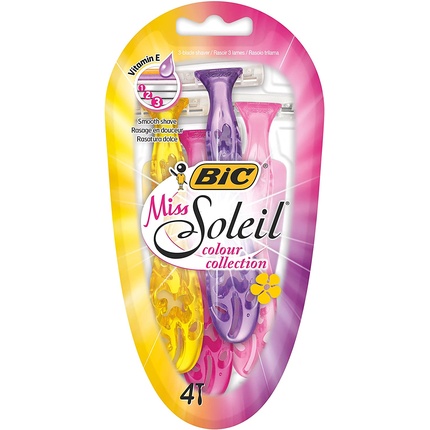 Женская бритва Miss Soleil Color Collection, Bic бритва женская bic miss soleil colour collection 3 лезвия 4
