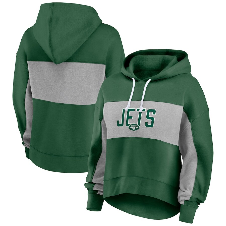 

Пуловер с капюшоном Fanatics Branded New York Jets, зеленый
