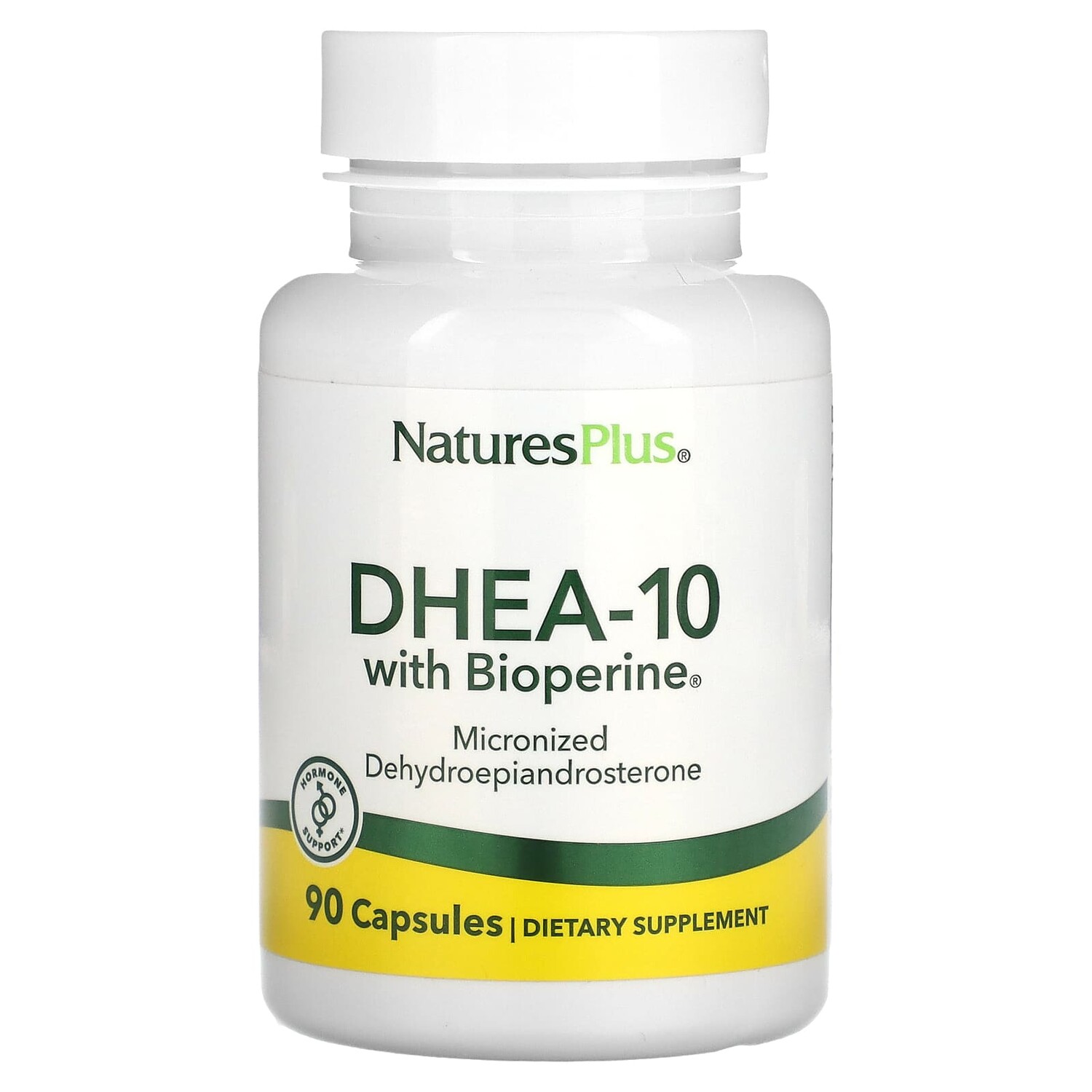 

ДГЭА-10 с Bioperine, 90 капсул, NaturesPlus