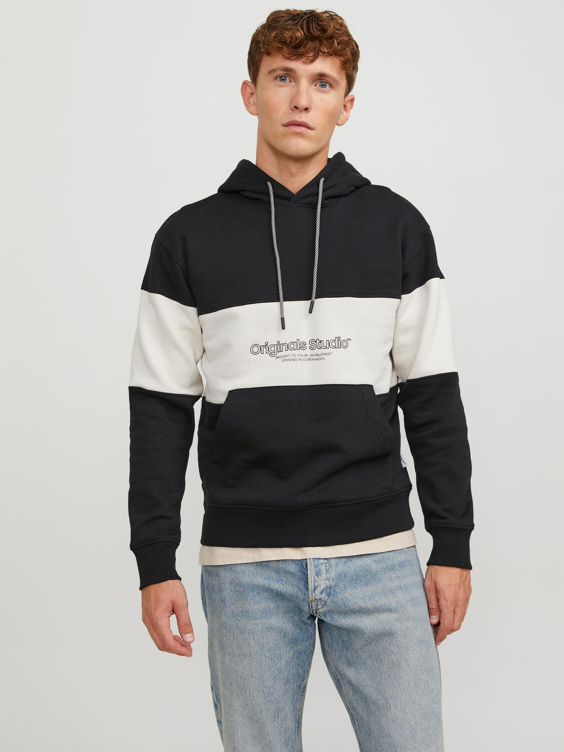

Толстовка Jack & Jones Design Kapuzenpullover Hoodie, черный