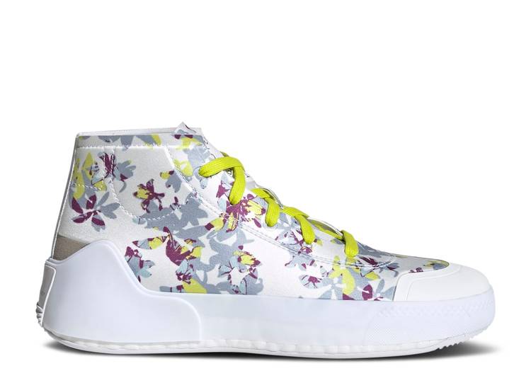 

Кроссовки Adidas STELLA MCCARTNEY X WMNS TREINO MID 'FLORAL PRINT - WHITE ACID YELLOW', белый