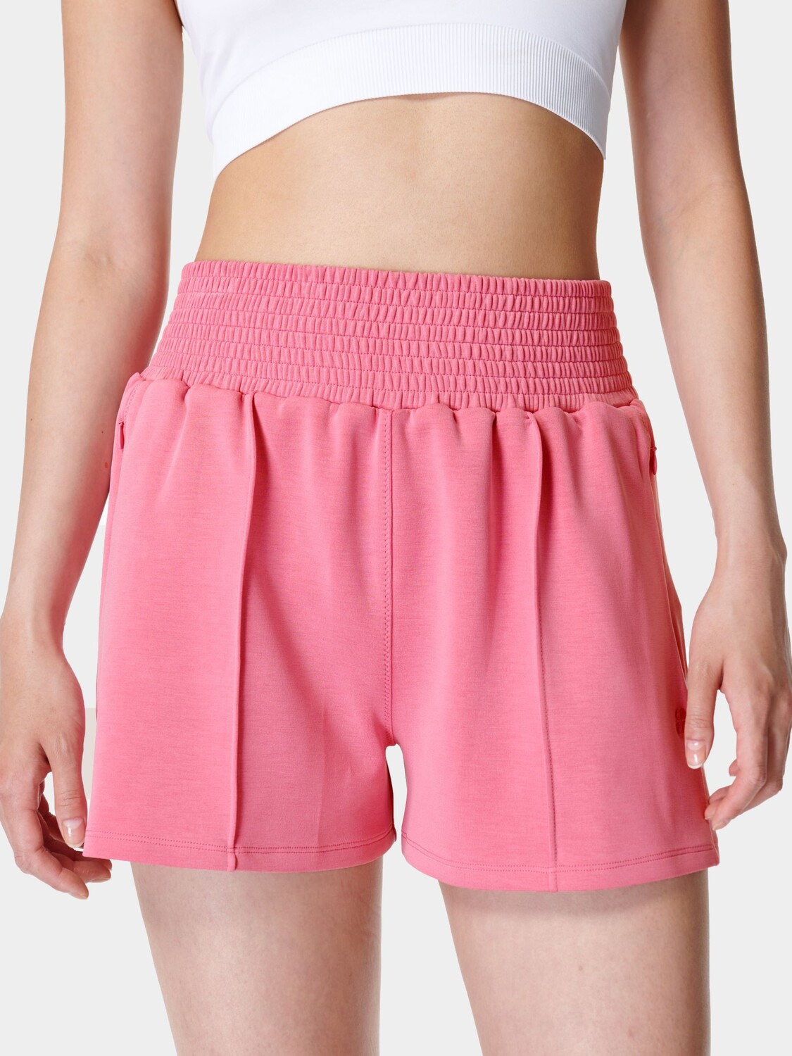 

Утяжеляющие шорты Sweaty Betty Sand Wash Cloud, цвет: розовый леденец