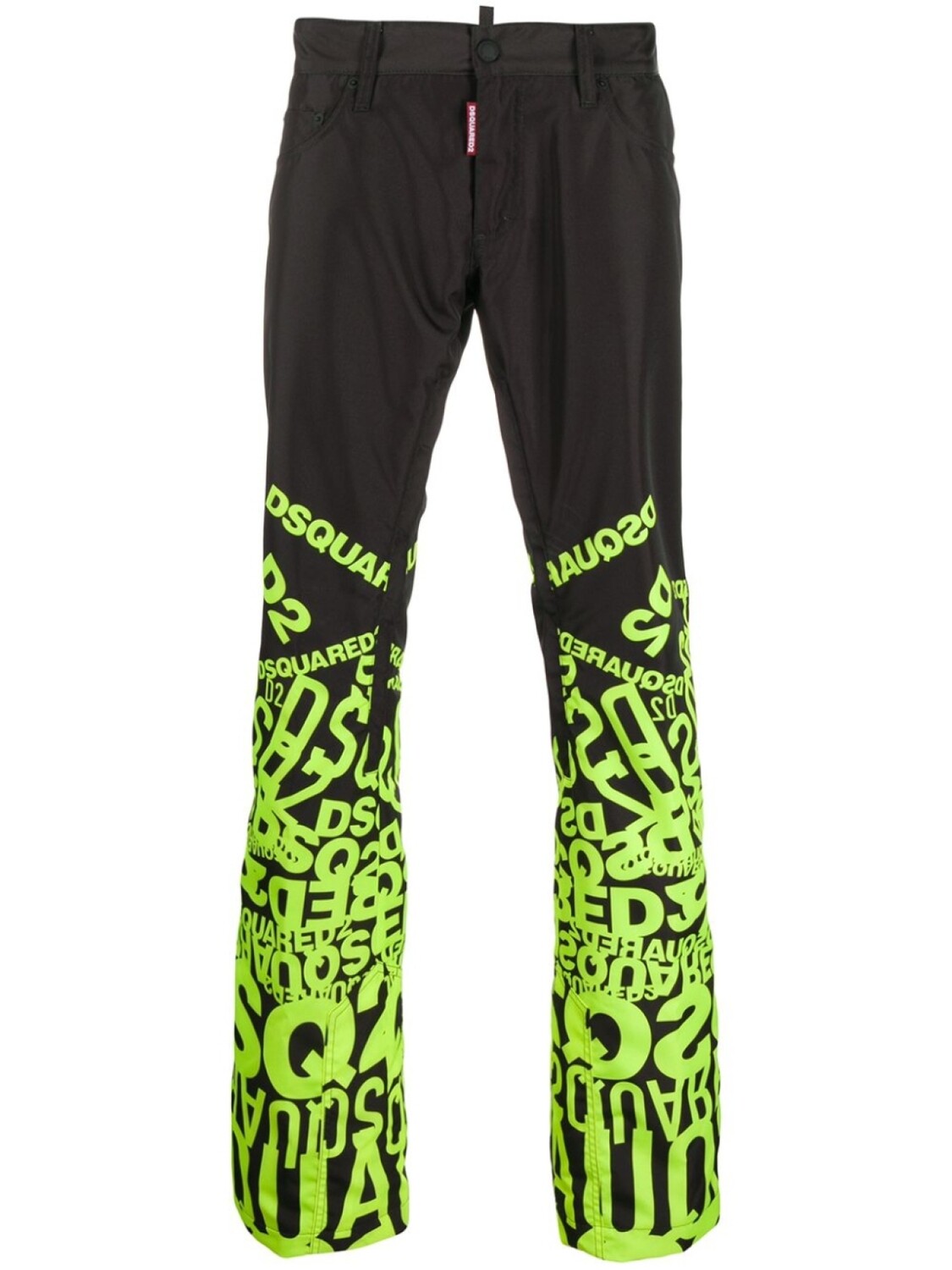

Dsquared2 брюки широкого кроя с логотипом, черный