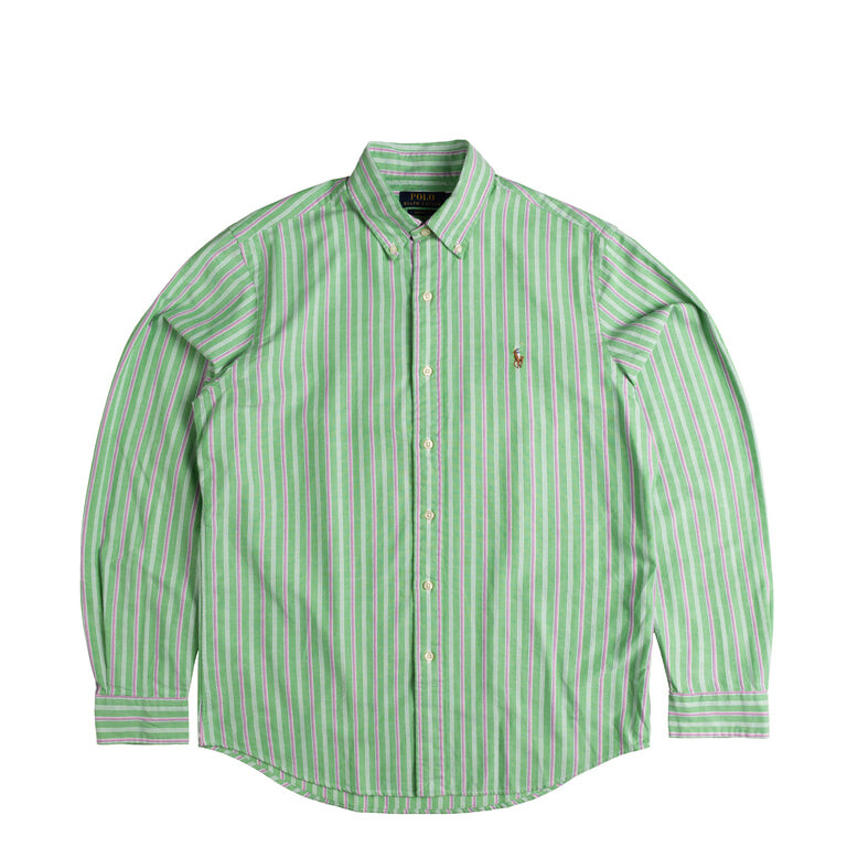 

Рубашка Custom Fit Striped Oxford Shirt Polo Ralph Lauren, зеленый