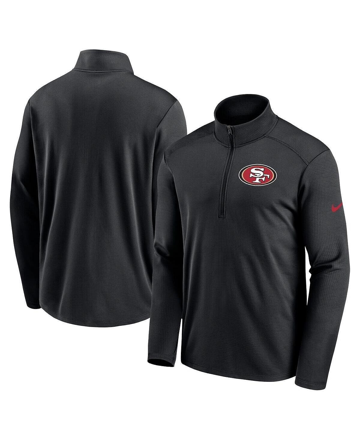 

Мужская черная куртка на молнии San Francisco 49ers с логотипом Pacer Performance Nike