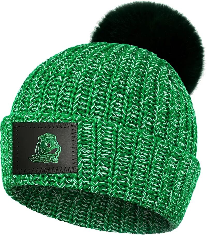 

Зеленая шапка с помпоном в крапинку Love Your Melon для взрослых орегонских уток