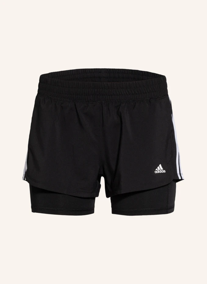 

Шорты pacer 2 в 1 Adidas, черный