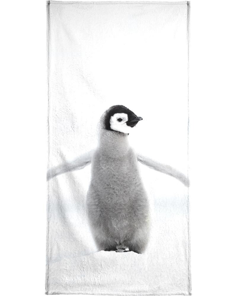 

Полотенце для ванной Juniqe Lone Penguin, цвет Grau & Weiß