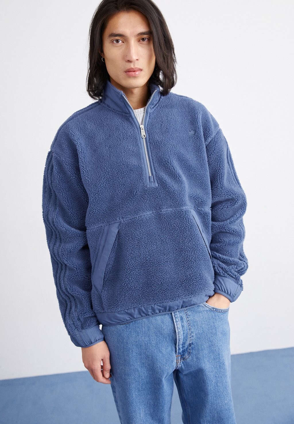 

Флисовая толстовка adidas Originals, preloved ink
