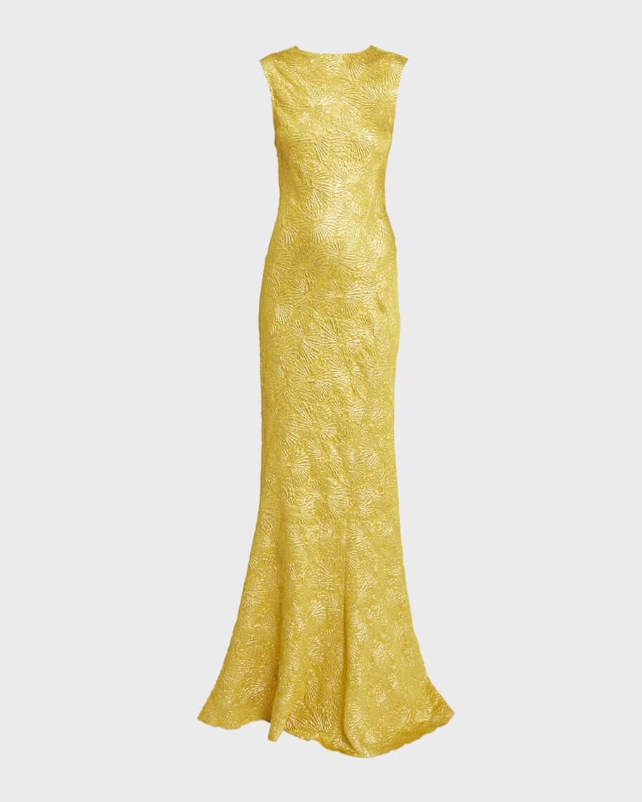 

Длинное платье-труба Devona с тиснением Dries Van Noten