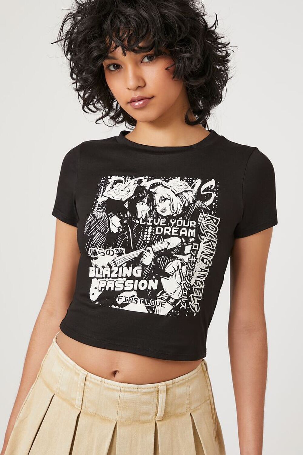 

Футболка с рисунком Rocking Angels Forever 21, черный