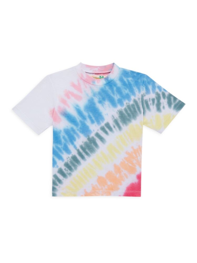 

Укороченная футболка для девочек с принтом тай-дай Vintage Havana, цвет Pastel Tie Dye