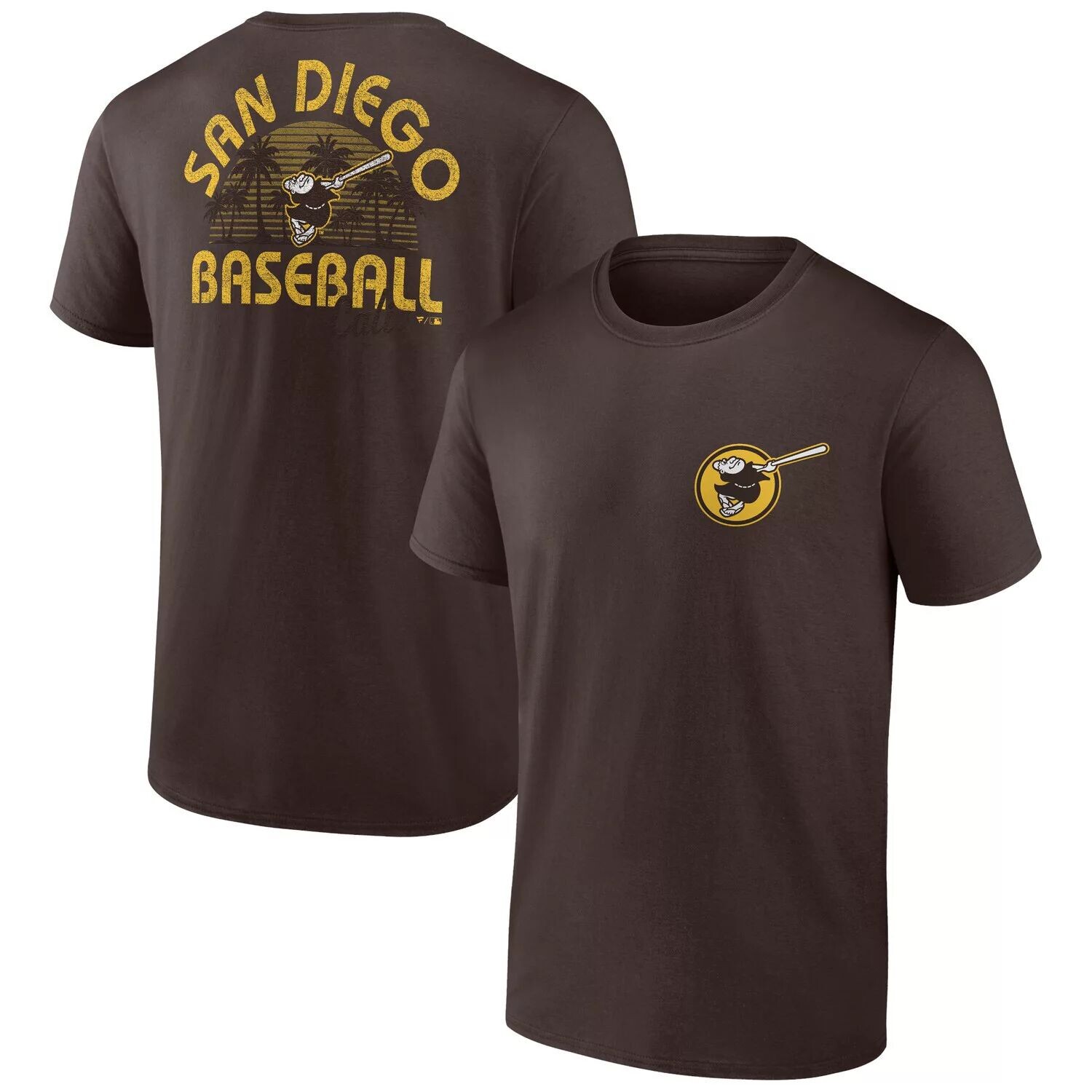 

Мужская коричневая футболка с логотипом San Diego Padres Iconic Bring It Fanatics