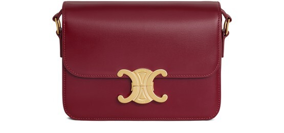 

Сумка Teen Triomphe из блестящей телячьей кожи Celine