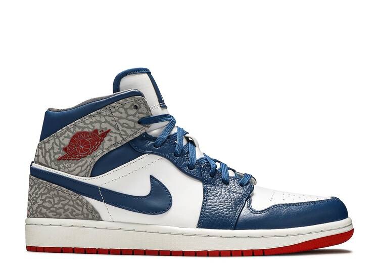 

Кроссовки AIR JORDAN 1 MID 'TRUE BLUE', белый