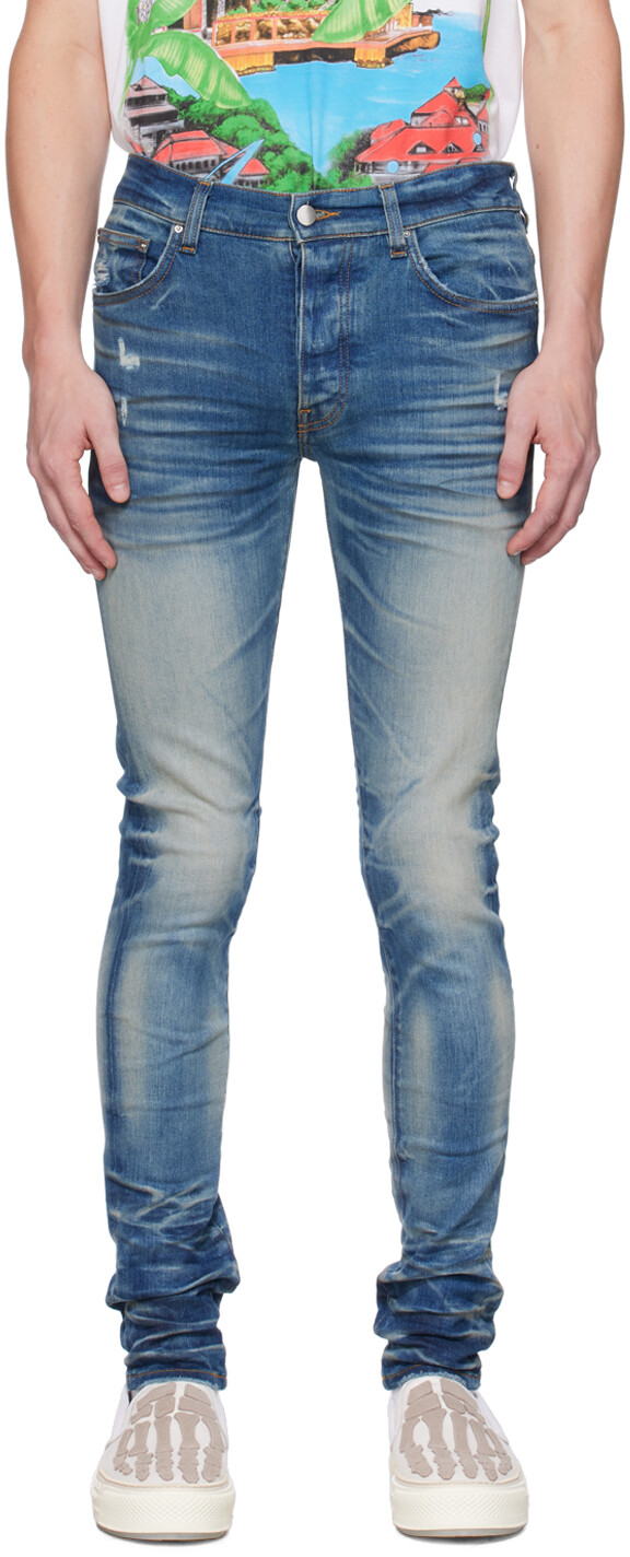 

Синие джинсы AMIRI Stack