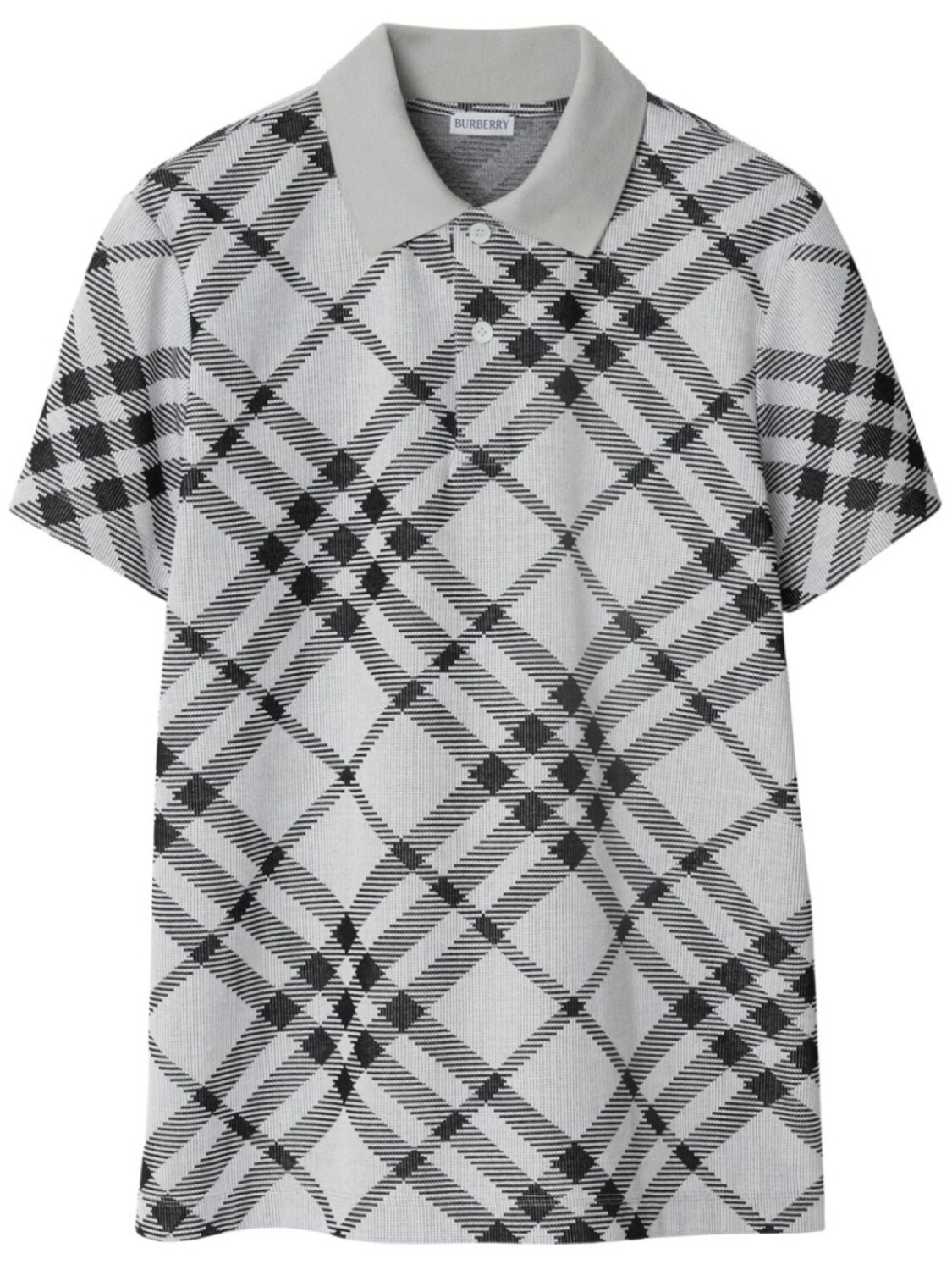 

Burberry рубашка поло в клетку Nova Check, белый