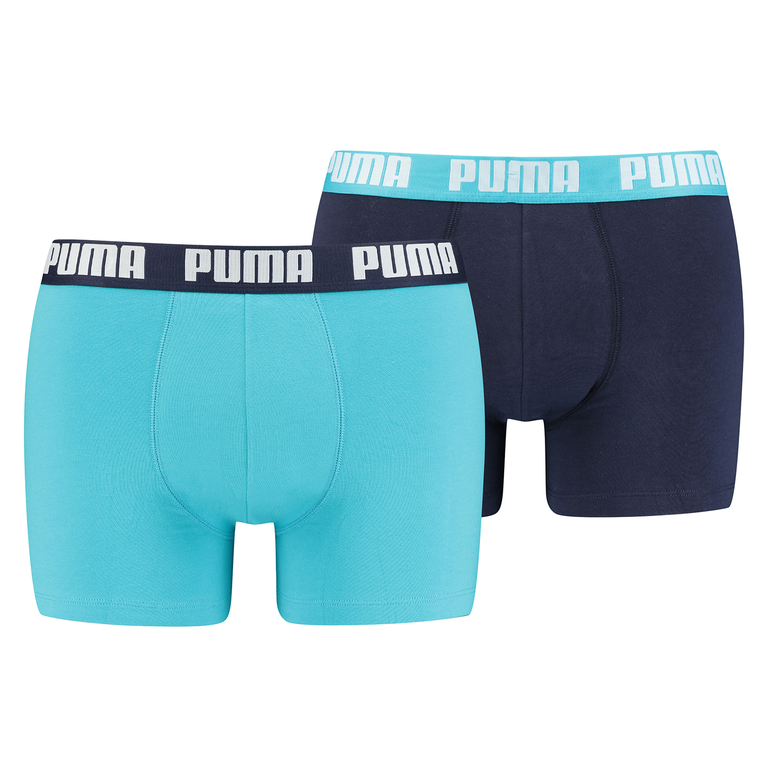 цена Боксеры Puma Boxershorts PUMA BASIC BOXER 2P, цвет 796 - Aqua / Blue