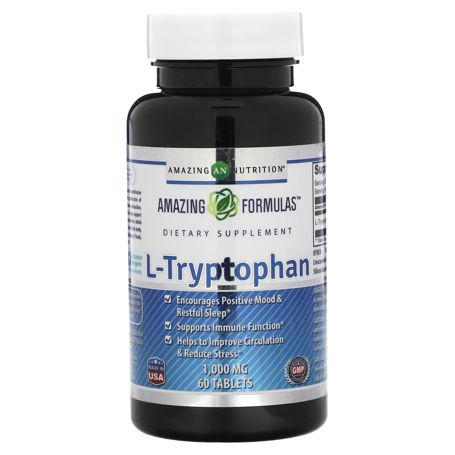 

L-триптофан Amazing Nutrition, 1000 мг, 60 таблеток