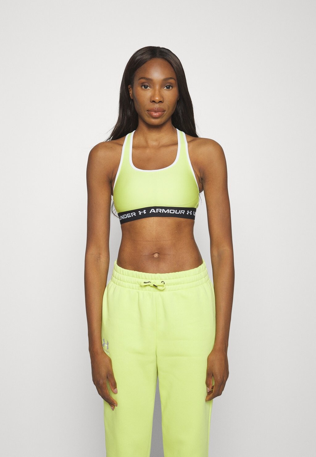 

Спортивный бюстгальтер со средней поддержкой CROSSBACK Under Armour, салатовый/белый