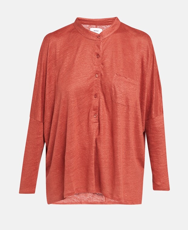 

Льняная блузка Notshy Cashmere, цвет Russet