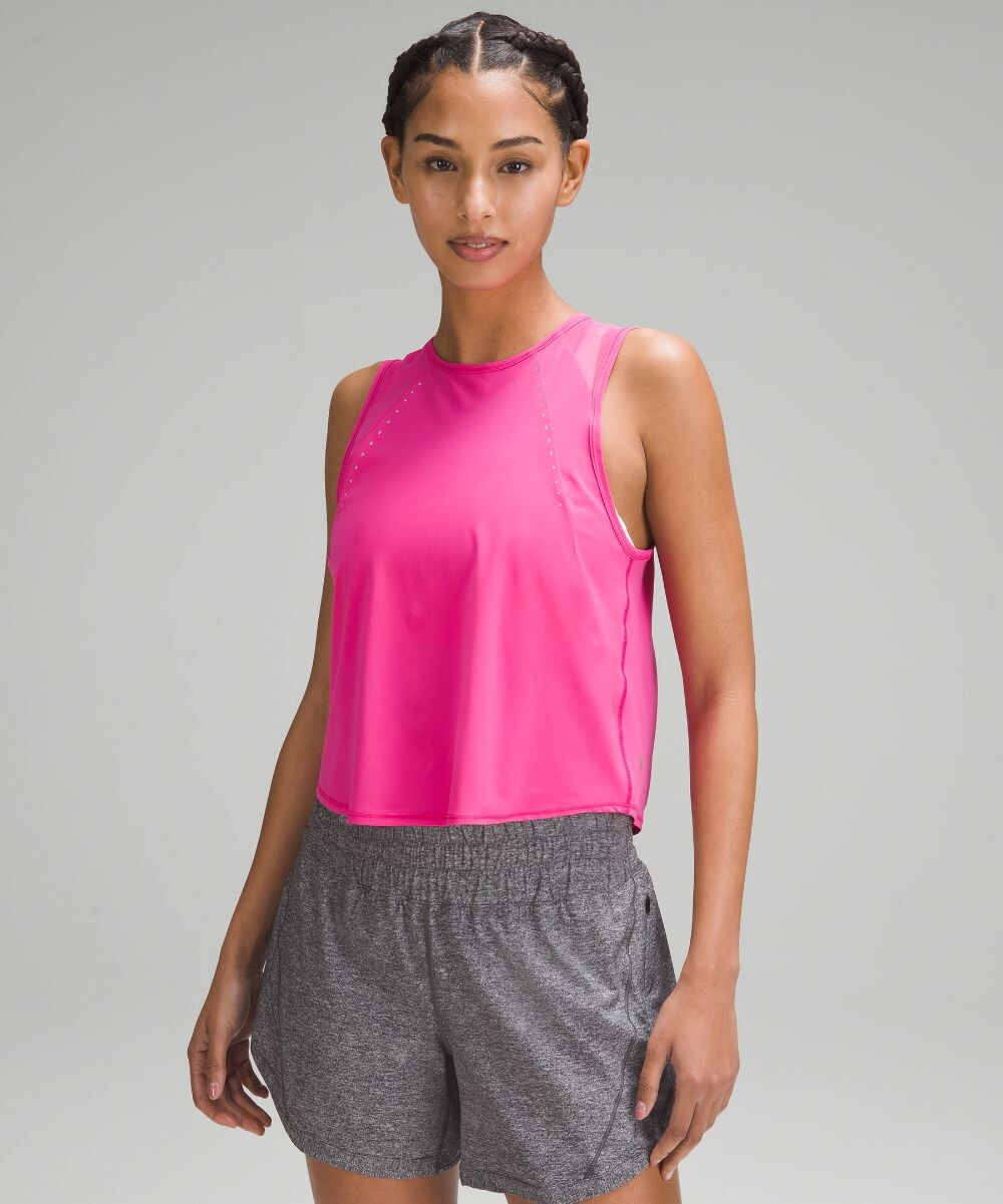 

Укороченная майка Sculpt Lululemon, розовый