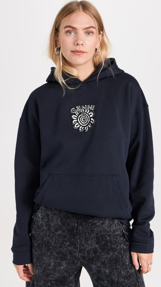 

Худи GANNI Isoli Flower Oversized
