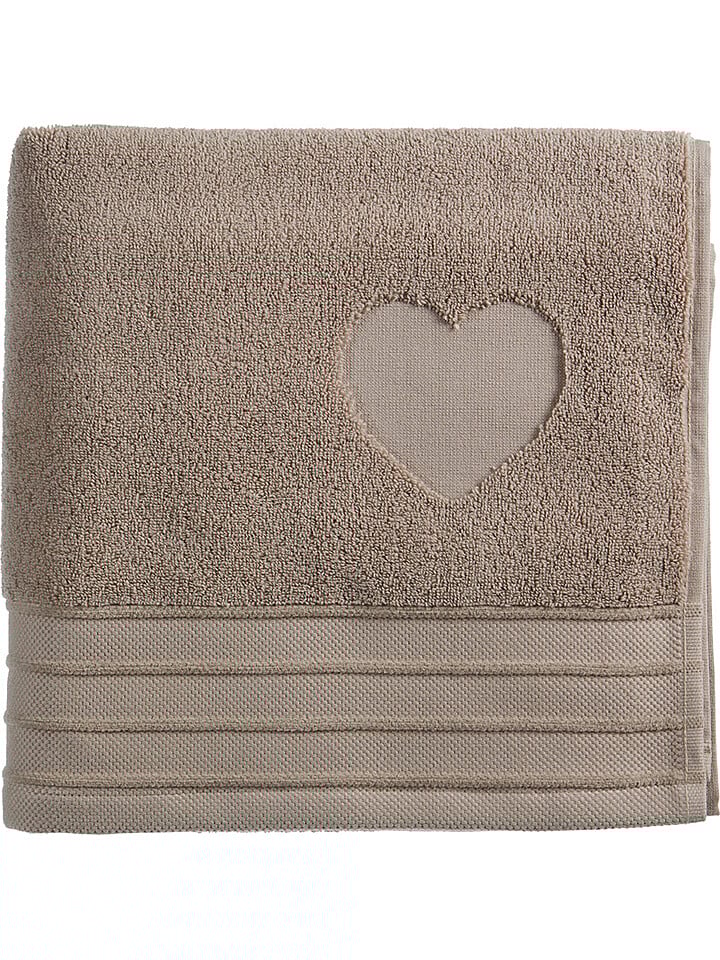 

Полотенце для ванной Rivièra Maison Heart, серо коричневый