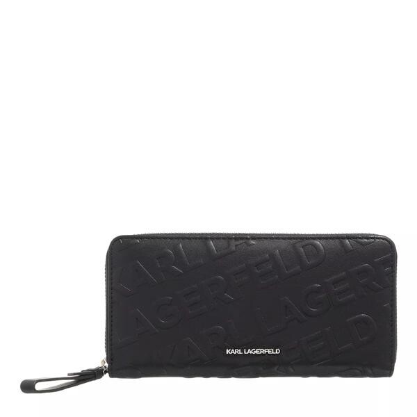 

Кошелек k/essential cont zip wallet Karl Lagerfeld, черный