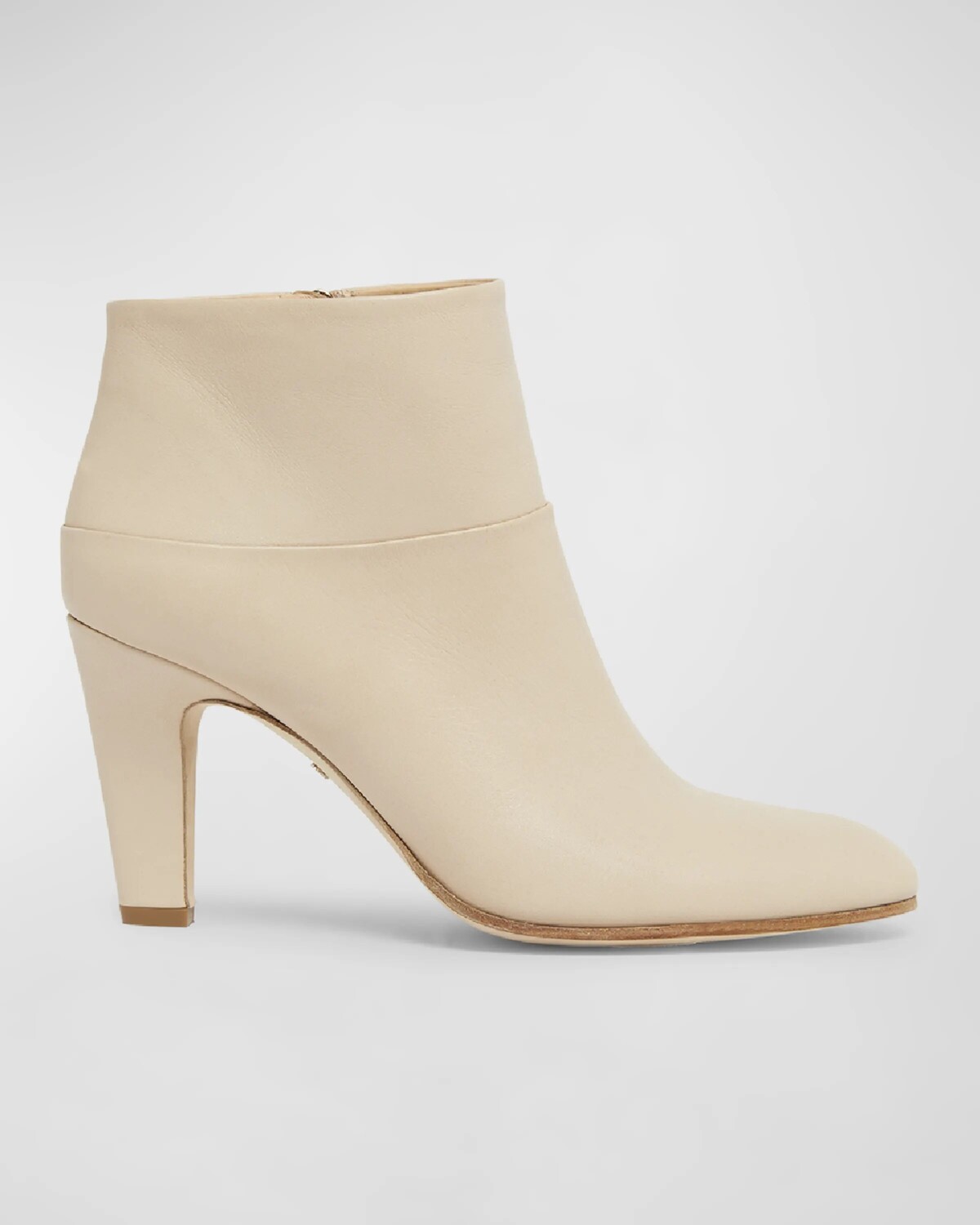 

Кожаные ботильоны Eve на молнии до щиколотки Chloe, цвет Sweet Beige