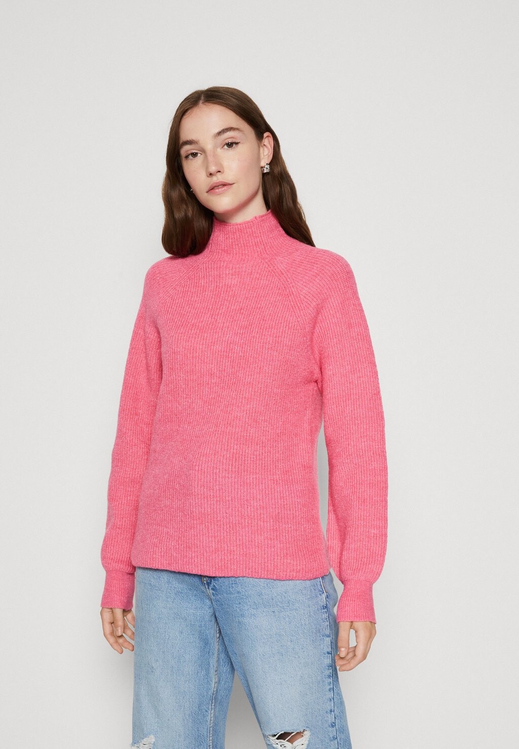 Свитшот Pieces PCASTA O NECK, цвет shocking pink свитшот pieces pcnusa t neck цвет swamp