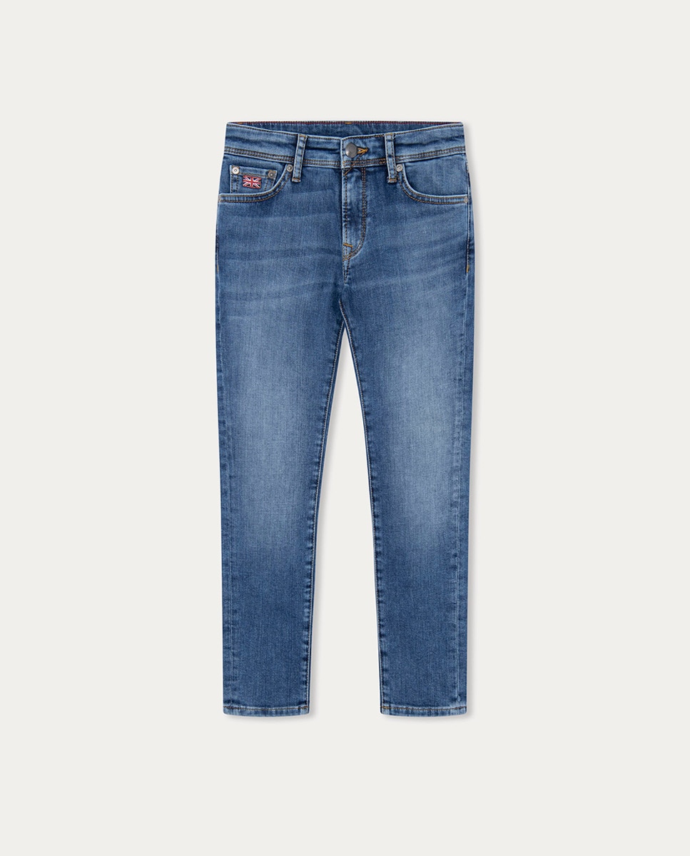 

Модель детских джинсов SLIM DENIM Hackett, синий