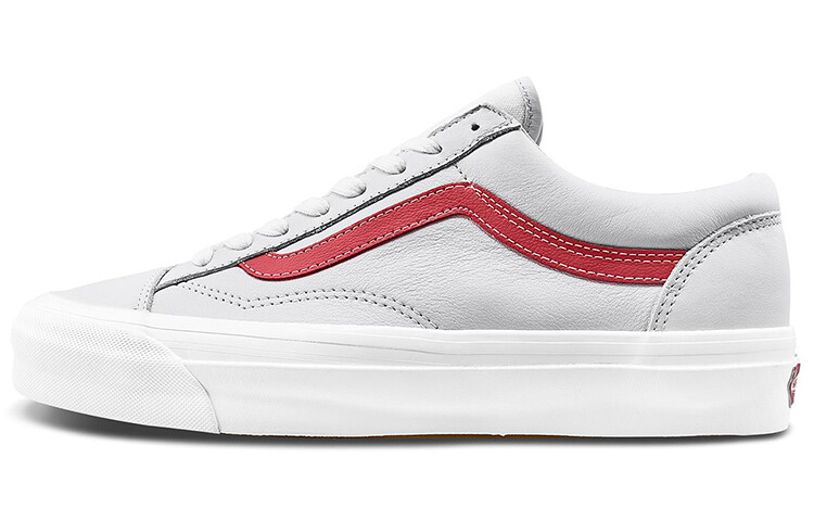 

Туфли для скейтбординга унисекс Vans Style 36 Белый/Красный