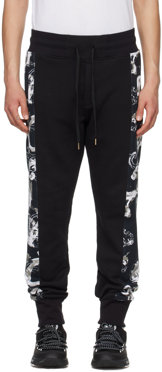 

Черные спортивные штаны Watercolor Couture Versace Jeans Couture, цвет Black