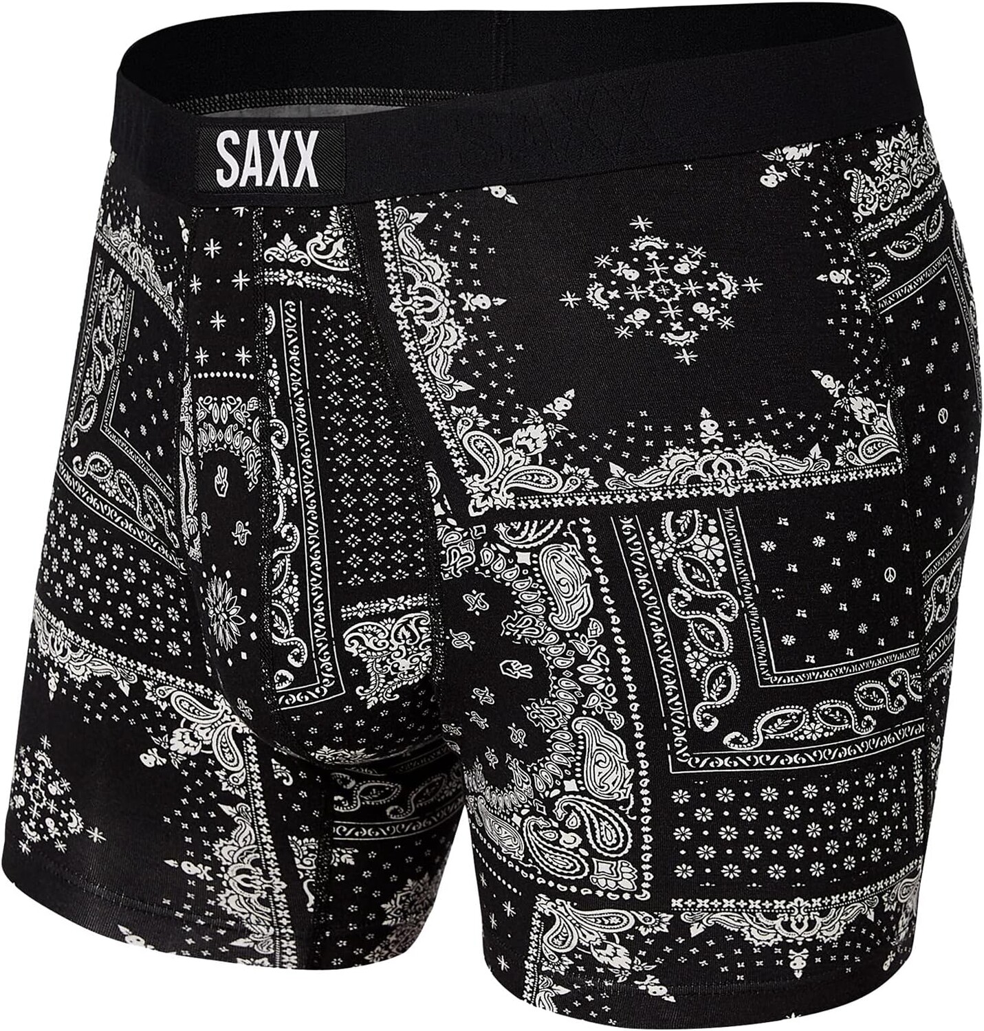 

Трусы-боксеры Vibe Super Soft Boxer SAXX UNDERWEAR, цвет Black Bandana Republic