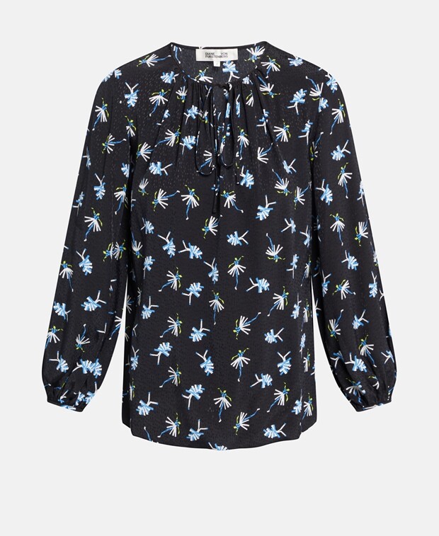 

Рубашка блузка Diane von Furstenberg, черный