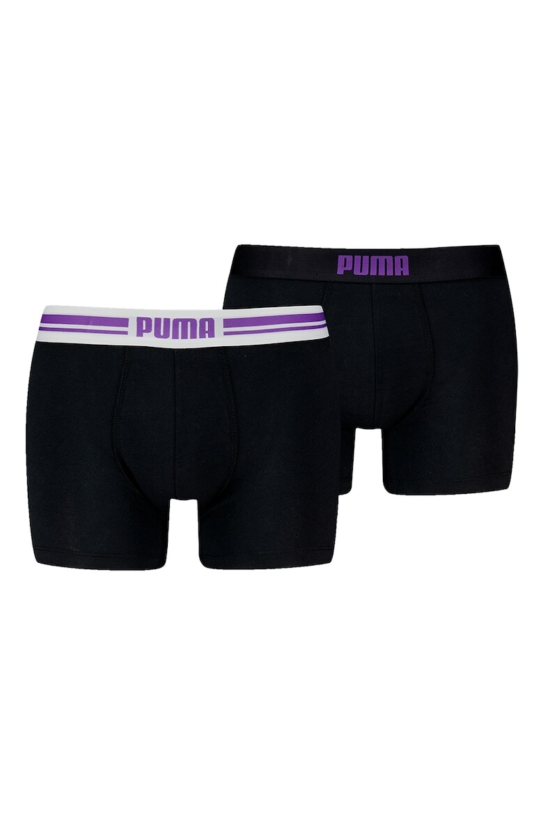 

Боксеры с логотипом на талии, 2 пары Puma, черный