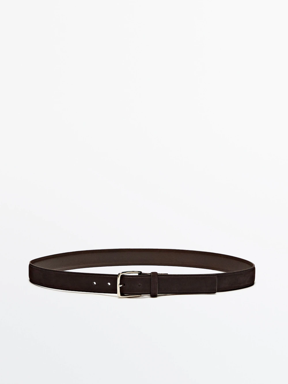 

Ремень из кожи нубук Massimo Dutti