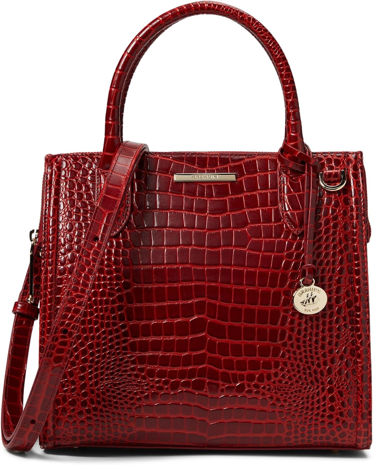 

Маленькая сумка Кэролайн Brahmin, цвет Red Glissandro