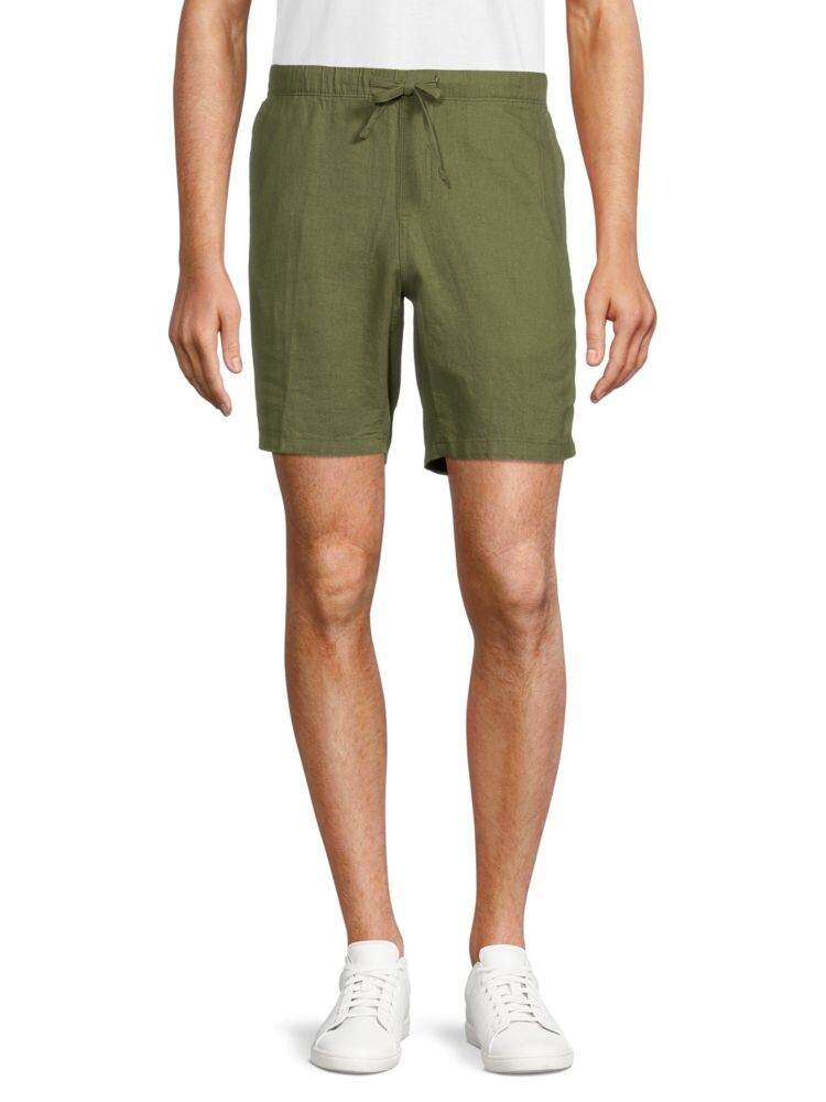 

Льняные шорты на шнурке Saks Fifth Avenue, цвет Crocodile